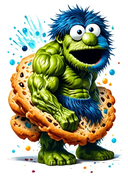Hulk Cookie Monster Coming