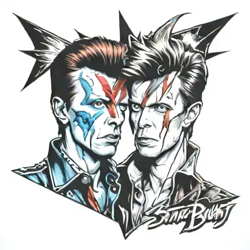 Stitch And David Bowie Ziggy Stardust