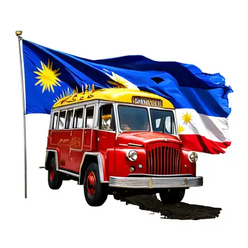 Philippine Jeepney Philippines Flag