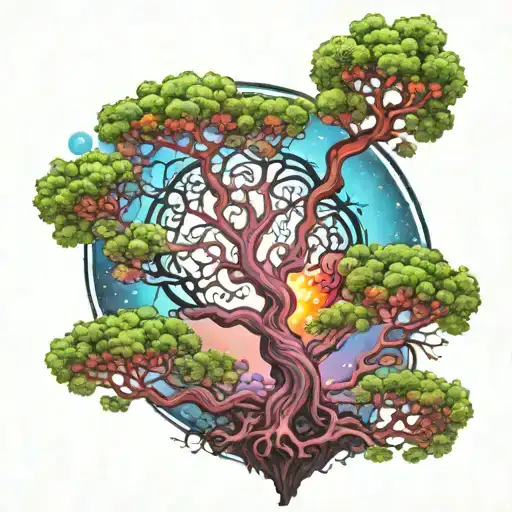 Psychedelic Space Tree