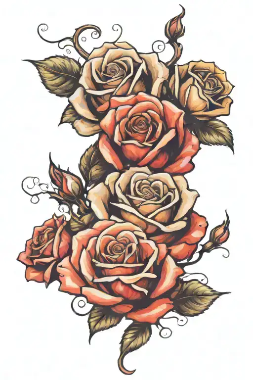 Spiraling Roses