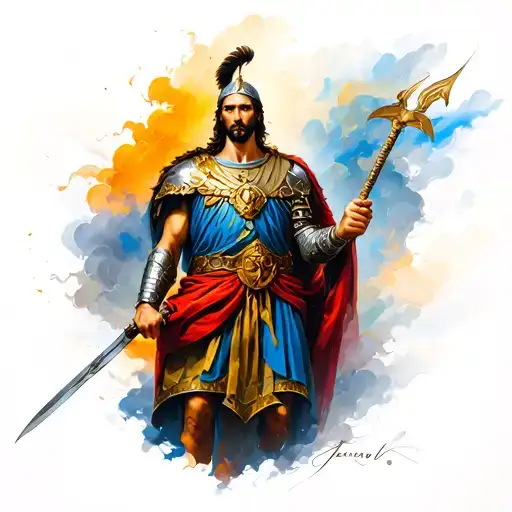 Roman Warrior With