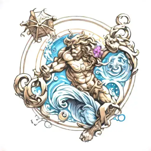 Create A Tattoo Of Zodiac Sign Aquarius For Men