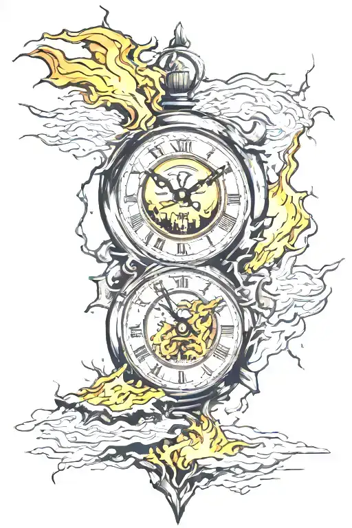Lightning Strikes Clock