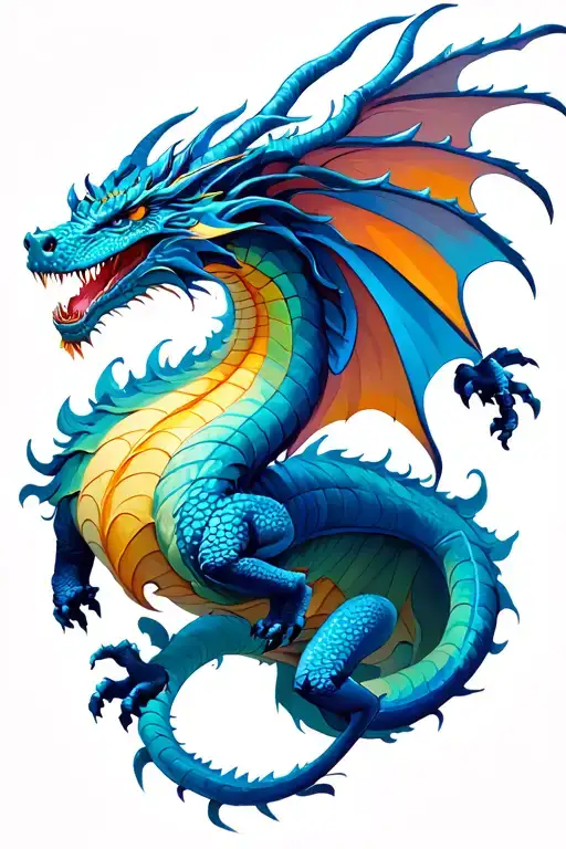 Cosmic Dragon Flying