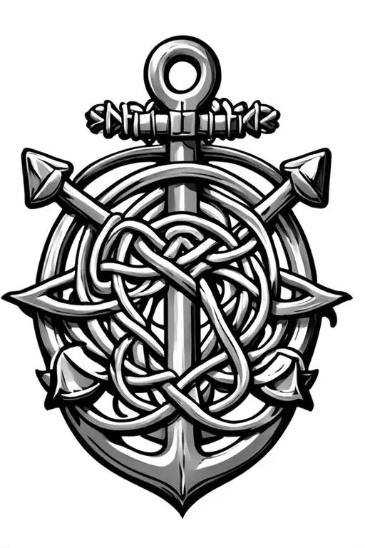 Celtic Knot Love Family Anchor Time