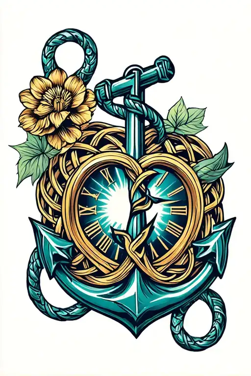 Celtic Knot Love Family Anchor Time