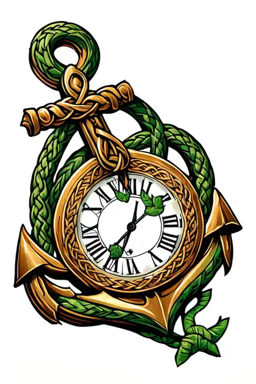 Celtic Knot Love Family Anchor Time