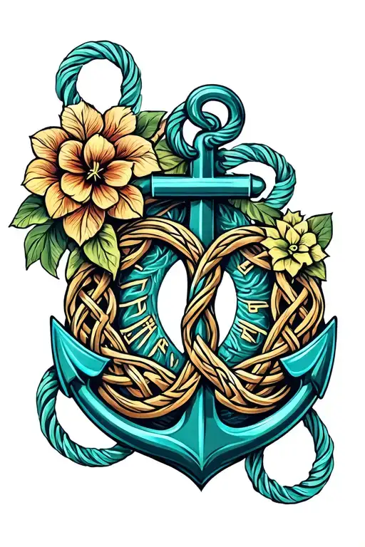 Celtic Knot Love Family Anchor Time