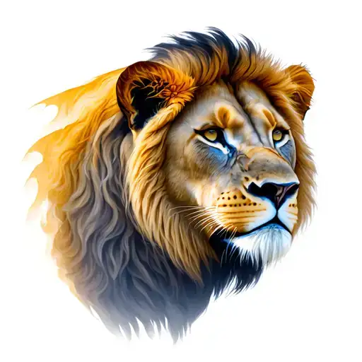 Lioness With Two Lionians