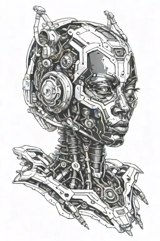 Black Female Robot