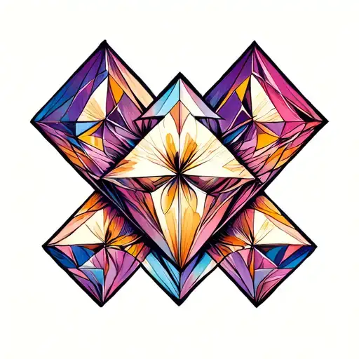 Diamond Shaped Line Outlining