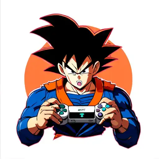 Goku Playing Video Games And Saying The Phrase Kaio-ken Games Imports