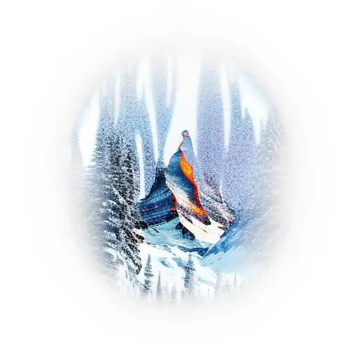 The Matterhorn With A Light Forest Below