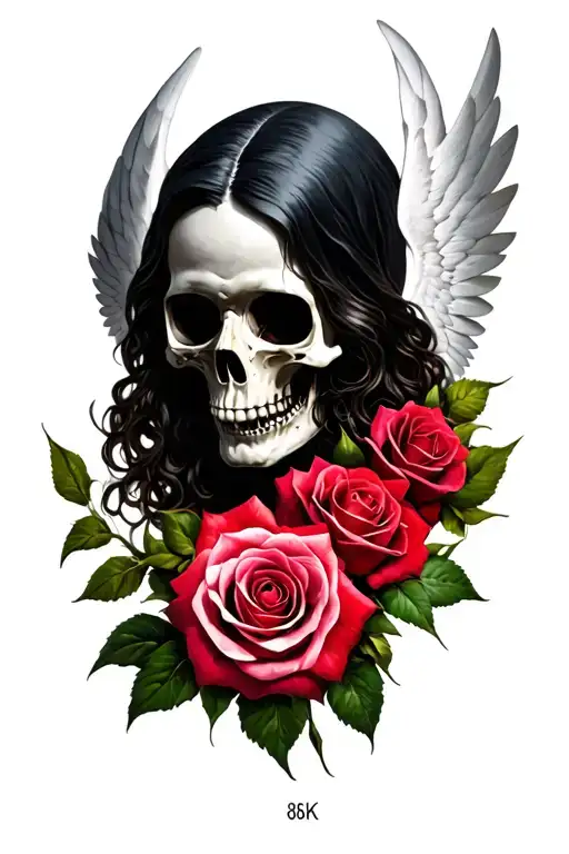 Death Angel With Roses