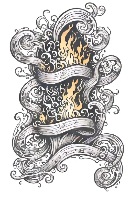 Whimsical Flames Wrapped Around The Lyrics What A Lovely Way To Burn