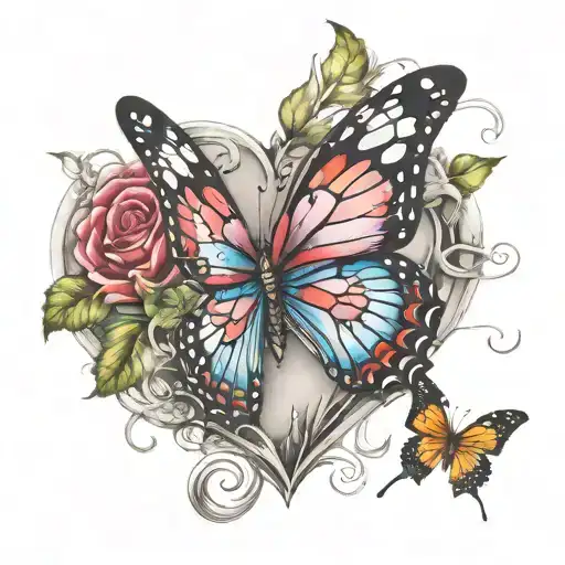 Heart And Butterfly