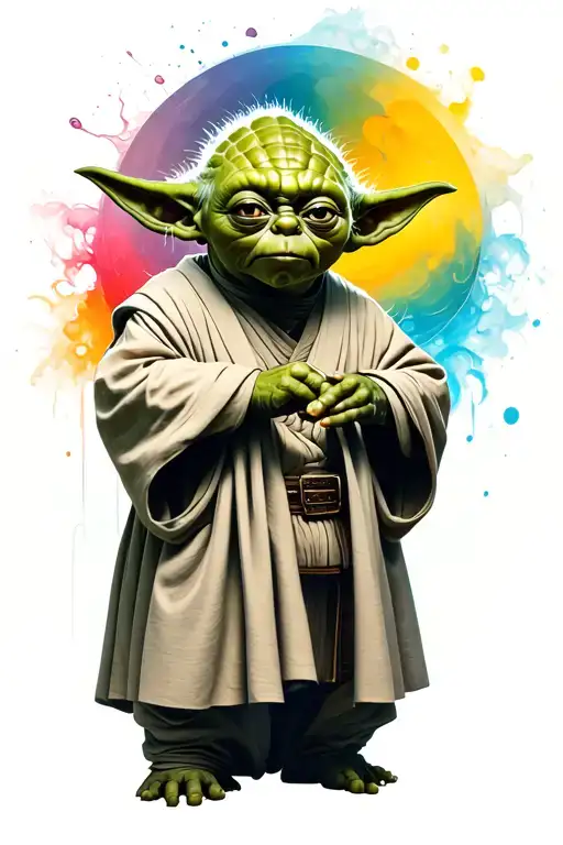 Yoda Standing In Front