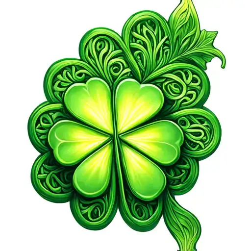 Shamrock Celtic Background
