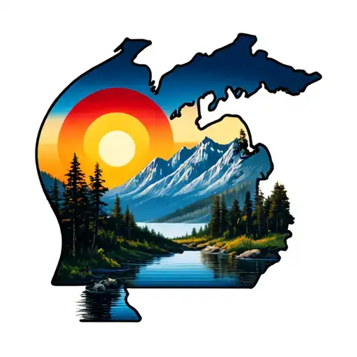 Michigan And Colorado Landscape
