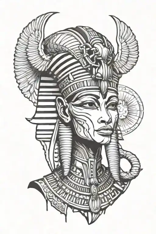 Dark Beautiful Egyptian God Osiris