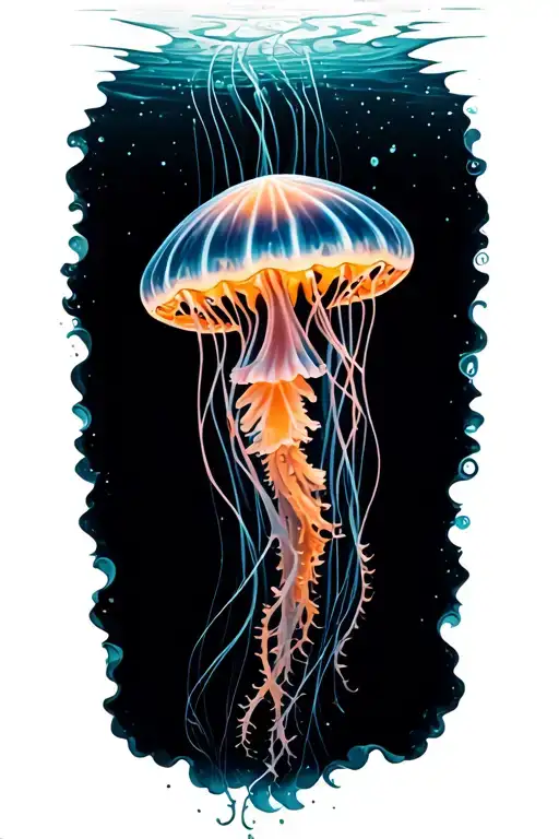 Jellyfish Floating