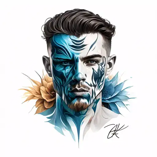 3 Face Tattoo For Men