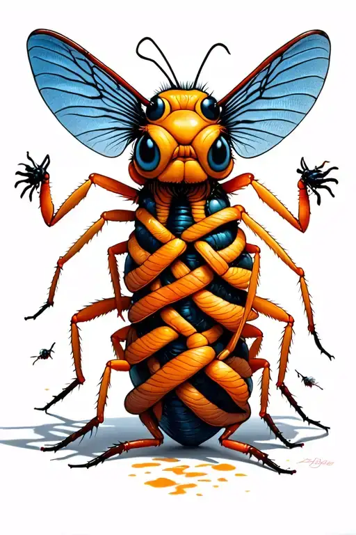 Insects And One Hundred Intertwined Feet Leaving The Cartoon Hoogie Boogie