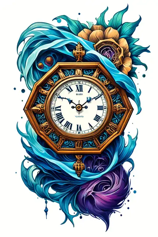 Clockface Inside An Impossible Shaped Hexagon