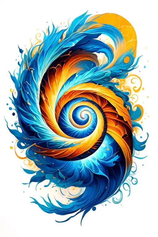 Golden Ratio Spiral Merging