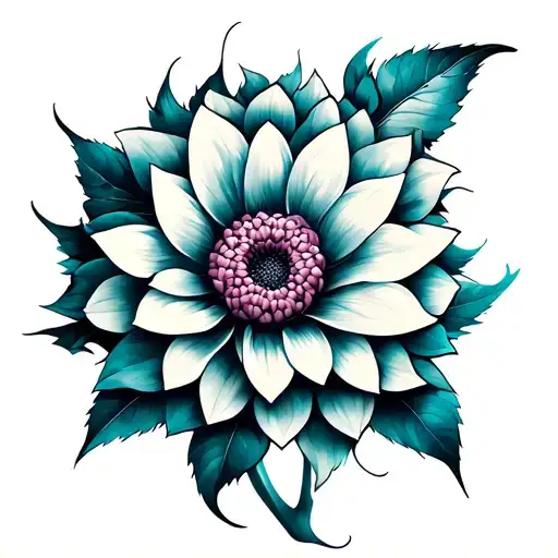 Dahlia Geo Symteric Shapes
