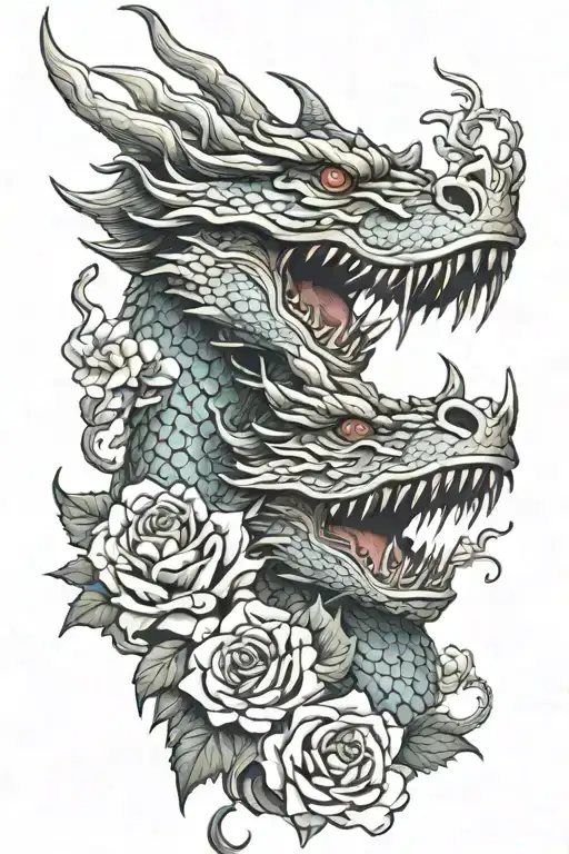 Lady Japan Lady Roses Dragon