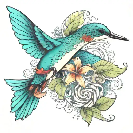 Hummingbird Dolphin Leaping