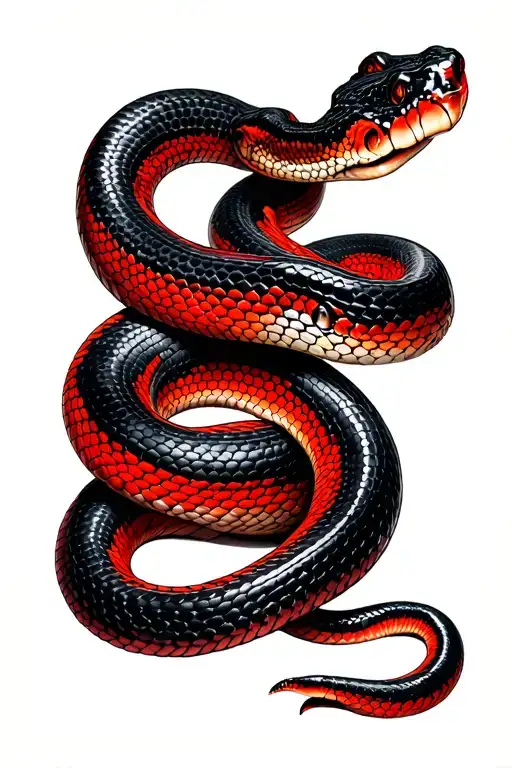 Chromatic Black And Red Kingsnake