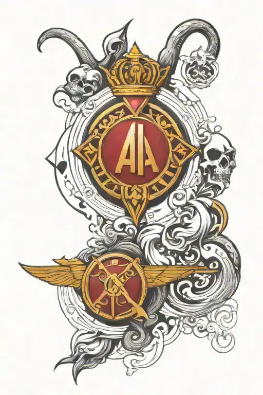 Father And Son Symbols With Ajax Logo Incorporated