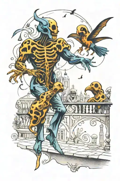 Dancing Phantoms On The Terrace
