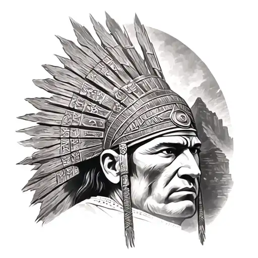 Inca Warrior Runes Of Machu Pichu And Sun God And The