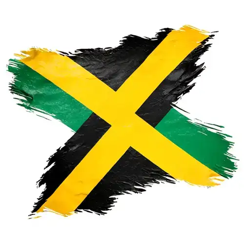 Jamaica And Curacao Flag Intertwined Representing