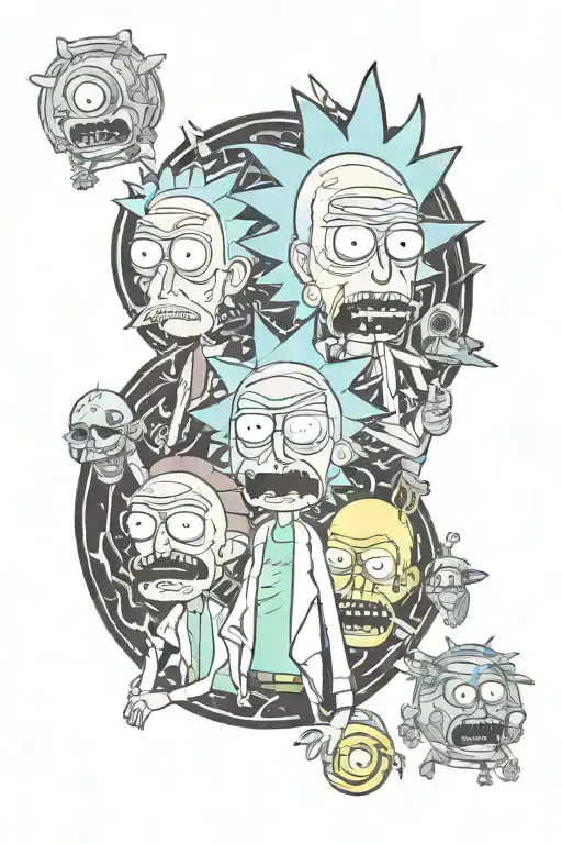 Rick And Morty Characters Exploring