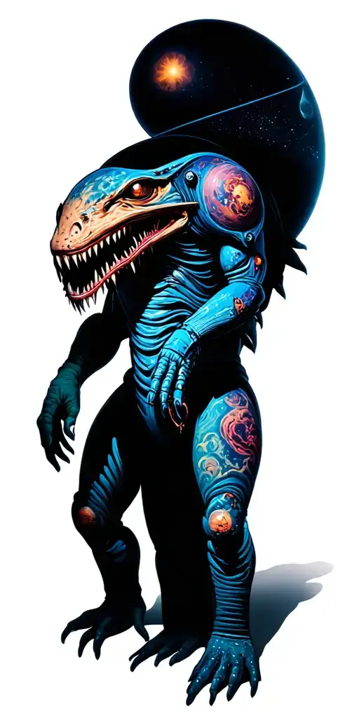 Space Monster Figure Creepy