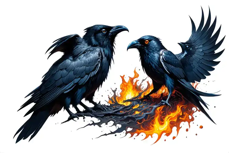 Damage Norse Huginn And Muninn