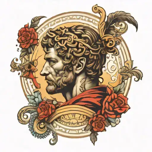 Roman Art With Quote