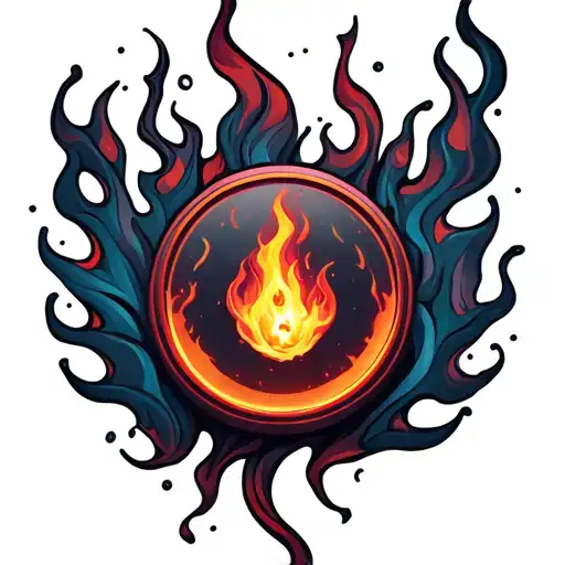 Flame And Ignition Button