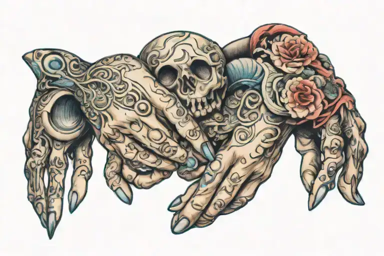 Creation Hands Duality One Hand Devilish