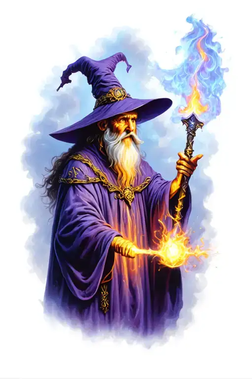 Wizard Casting A Spell