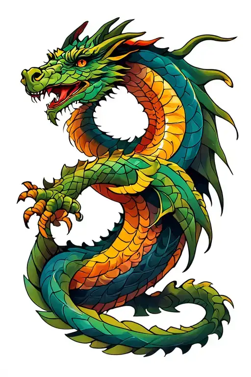 Celtic Dragon Leg Sleeve