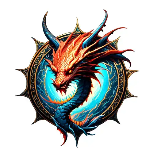 Slifer The Skydragon Inside The Seal Of Orichalcos