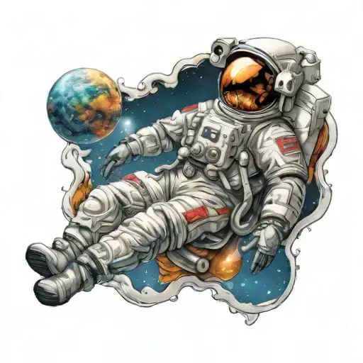 Astronaut Floating