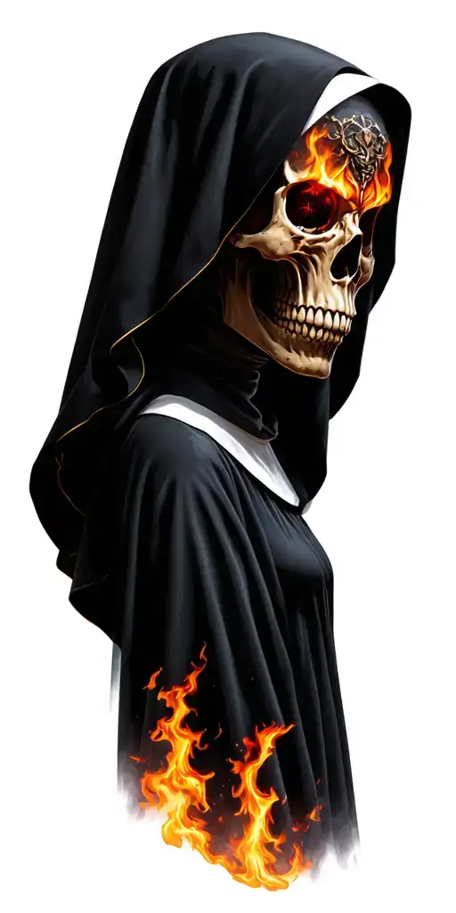 Skull Demon Nuns Burning