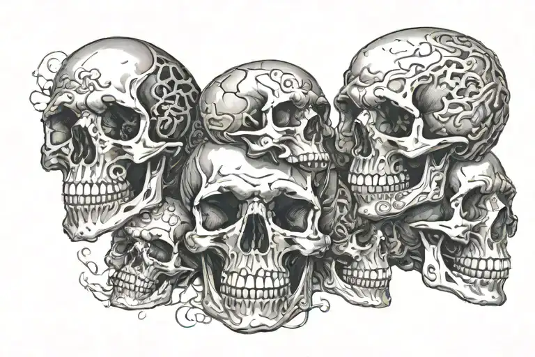 Skulls Representing Dark Periods